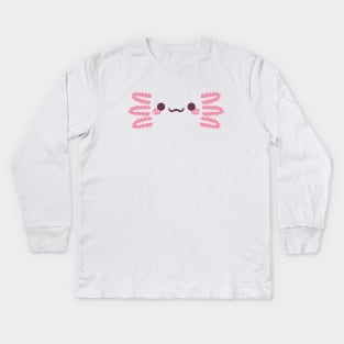 Cute Axolotl Costume Kids Long Sleeve T-Shirt